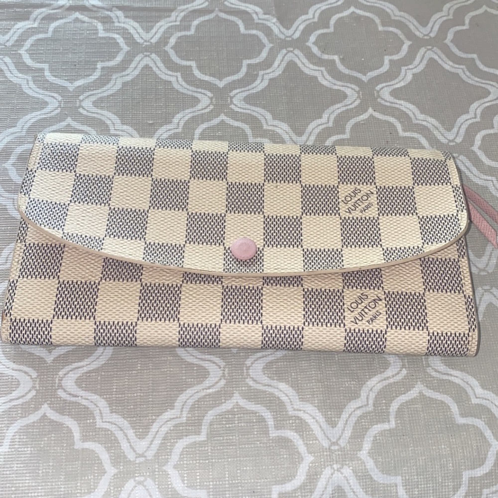 Louis Vuitton emilie wallet Damier Azur